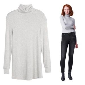 New US Foundation Turtleneck Heather Grey